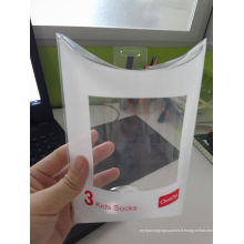 Caisse d&#39;oreiller en plastique PP / PVC / PET personnalisée en plastique transparent (paquet de forme d&#39;oreiller)